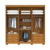 Guarda-Roupa Casal Eliza 6 Portas Ripadas 6 Gavetas 100% Mdf Flex Cinamomo - Acp Móveis