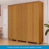 Guarda-Roupa Casal Eliza 6 Portas Ripadas 6 Gavetas 100% Mdf Flex Cinamomo - Acp Móveis