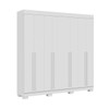 Guarda-Roupa Casal Stella 8 Portas 4 Gavetas 100% Mdf Branco - Acp Móveis