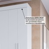 Guarda-Roupa Casal Stella 8 Portas 4 Gavetas 100% Mdf Branco - Acp Móveis