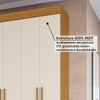 Guarda-Roupa Casal Stella 8 Portas 4 Gavetas 100% Mdf Cinamomo/Off White - Acp Móveis