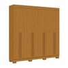 Guarda-Roupa Casal Stella 8 Portas 4 Gavetas 100% Mdf Cinamomo - Acp Móveis