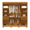 Guarda-Roupa Casal Stella 8 Portas 4 Gavetas 100% Mdf Cinamomo - Acp Móveis