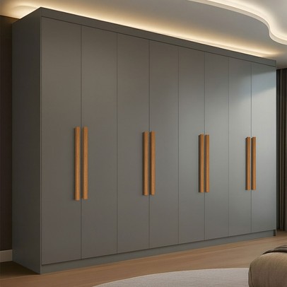 Guarda-Roupa Casal German 8 Portas 4 Gavetas Onix - Maxel