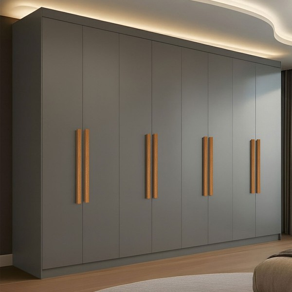 Guarda-Roupa Casal German 8 Portas 4 Gavetas Onix - Maxel