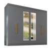 Guarda-Roupa Casal German 6 Portas 2 Gavetas com Espelho Onix - Maxel