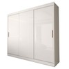 Guarda-Roupa Casal Columbia 3 Portas 2 Gavetas 100% Mdf Branco - Panorama Móveis