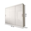 Guarda-Roupa Casal Columbia 3 Portas 2 Gavetas 100% Mdf Branco - Panorama Móveis