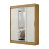 Guarda-Roupa Casal Sirius 3 Portas 2 Gavetas com Espelho Marrocos/Off White - Mx Móveis