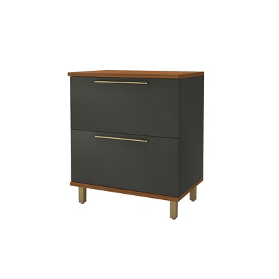 Balcão de Cozinha 93 Cm Munique 2 Portas Freijó/Chumbo - Indékes