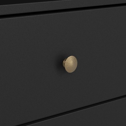 Rack para TV Até 65 Polegadas Indiana 3 Gavetas Preto - Henn