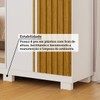 Guarda-Roupa Casal Eliza 6 Portas 6 Gavetas com Espelho 100% Mdf Branco/Cinamomo - Acp Móveis