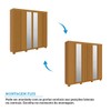 Guarda-Roupa Casal Eliza 6 Portas 6 Gavetas com Espelho 100% Mdf Cinamomo - Acp Móveis
