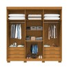 Guarda-Roupa Casal Eliza 6 Portas 6 Gavetas com Espelho 100% Mdf Cinamomo - Acp Móveis
