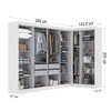 Guarda-Roupa Modulado German 11 Portas 4 Gavetas Branco - Maxel