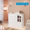 Cômoda Infantil Elô 1 Porta 4 Gavetas 100% Mdf 4463 Branco Brilho - Móveis Peroba