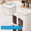 Cômoda Infantil Elô 1 Porta 4 Gavetas 100% Mdf 4463 Branco Brilho - Móveis Peroba