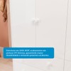 Guarda-Roupa Infantil Elô 4 Portas 4 Gavetas 100% Mdf Branco Brilho - Móveis Peroba