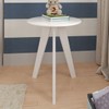 Mesa Infantil Retrô 54 Cm 100% Mdf Branco Brilho - Móveis Peroba