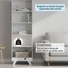 Estante para Livros Retrô 4 Prateleiras 100% Mdf Branco Brilho - Móveis Peroba
