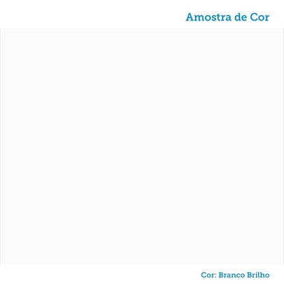 Prateleira Decor 93 Cm 100% Mdf Branco Brilho - Móveis Peroba