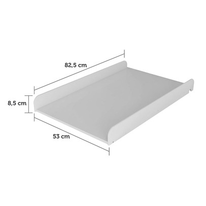 Trocador de Fraldas para Berço Decor 100% Mdf Branco Brilho - Móveis Peroba