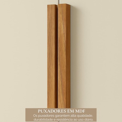 Guarda-Roupa Modulado German 11 Portas 4 Gavetas Cinamomo/Off White - Maxel