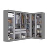 Guarda-Roupa Modulado German 11 Portas 4 Gavetas Onix - Maxel