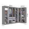 Guarda-Roupa Modulado German 11 Portas 4 Gavetas Onix - Maxel