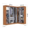 Guarda-Roupa Modulado German 9 Portas 2 Gavetas Cinamomo/Off White - Maxel