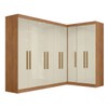 Guarda-Roupa Modulado German 9 Portas 2 Gavetas Cinamomo/Off White - Maxel