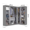 Guarda-Roupa Modulado German 9 Portas 2 Gavetas Onix - Maxel