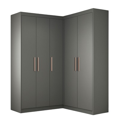 Guarda-Roupa Solteiro Modulado German 5 Portas Onix - Maxel