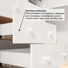Quarto de Bebê Completo Zuri 5 Portas 7 Gavetas 100% Mdf Branco/Amêndoa Brilho - Móveis Peroba