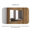Guarda-Roupa Casal Alpe Devero 2 Portas 8 Gavetas 100% Mdf com Espelho Cumaru/Fendi - Pnr Móveis