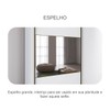 Guarda-Roupa Casal Alpe Devero 2 Portas 8 Gavetas 100% Mdf com Espelho Neve - Pnr Móveis