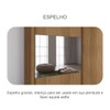 Guarda-Roupa Casal Alpe Devero 2 Portas 6 Gavetas 100% Mdf com Espelho Cumaru/Fendi - Pnr Móveis