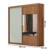 Guarda-Roupa Casal Alpe Devero 2 Portas 6 Gavetas 100% Mdf com Espelho Cumaru/Fendi - Pnr Móveis