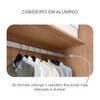 Guarda-Roupa Casal Alpe Devero 2 Portas 6 Gavetas 100% Mdf com Espelho Cumaru/Fendi - Pnr Móveis