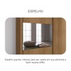 Guarda-Roupa Casal Alpe Devero 2 Portas 6 Gavetas 100% Mdf com Espelho Cumaru - Pnr Móveis