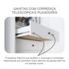 Guarda-Roupa Casal Alpe Devero 2 Portas 6 Gavetas 100% Mdf com Espelho Neve - Pnr Móveis