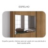 Guarda-Roupa Casal Alpe Devero 2 Portas 4 Gavetas 100% Mdf com Espelho Cumaru/Fendi - Pnr Móveis