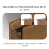 Guarda-Roupa Casal Alpe Devero 2 Portas 4 Gavetas 100% Mdf com Espelho Cumaru - Pnr Móveis