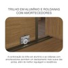 Guarda-Roupa Casal Alpe Devero 2 Portas 4 Gavetas 100% Mdf com Espelho Cumaru - Pnr Móveis
