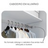 Guarda-Roupa Casal Alpe Devero 2 Portas 4 Gavetas 100% Mdf com Espelho Neve - Pnr Móveis
