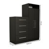 Cômoda Vitória Avanti 2 Portas 4 Gavetas Preto Fosco - Panorama Móveis
