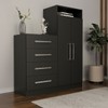 Cômoda Vitória Avanti 2 Portas 4 Gavetas Preto Fosco - Panorama Móveis