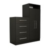 Cômoda Vitória Avanti 2 Portas 4 Gavetas Preto Fosco - Panorama Móveis