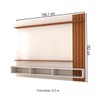 Painel para TV Até 70 Polegadas Avanti Ripado Cinamomo/Off White - panorama Móveis