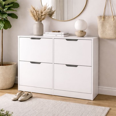 Sapateira Madri 4 Portas Branco - Politorno